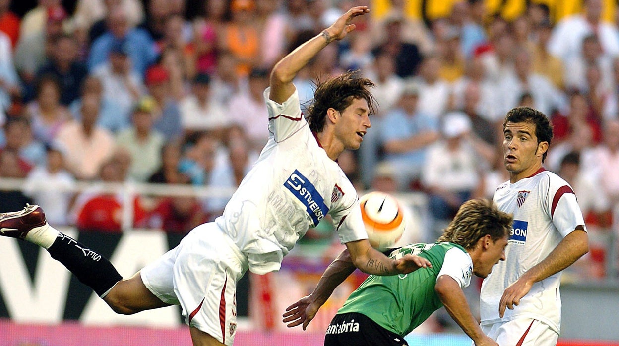 Sergio Ramos, en su último partido con el Sevilla