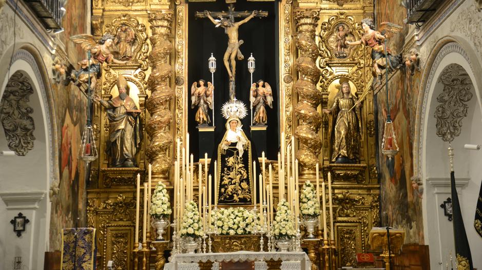 Los titulares de la Vera Cruz estarán en el altar mayor durante la Semana Santa