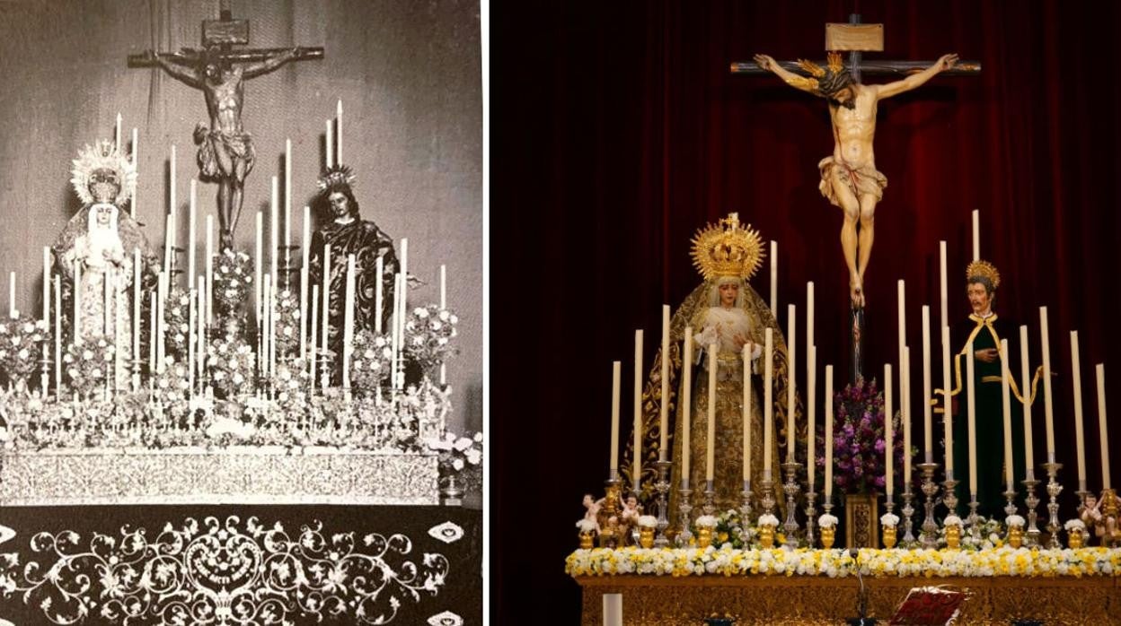 Altares para el Miércoles Santo de 1933 y 2021 en San Bernardo