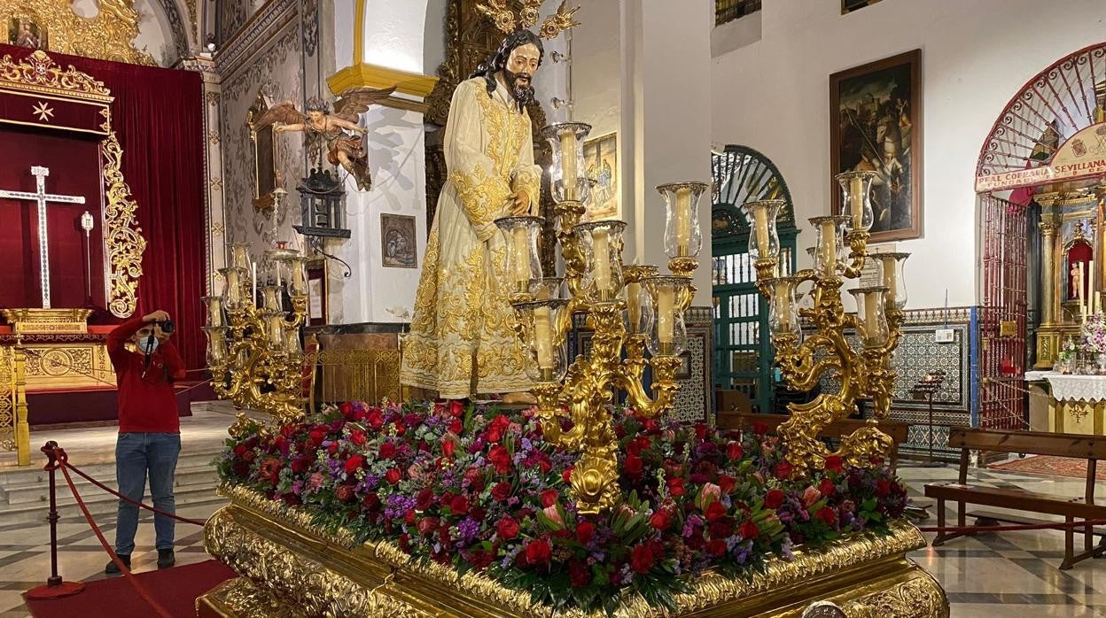 El Señor del Silencio prepareado para el Domingo de Ramos de 2021