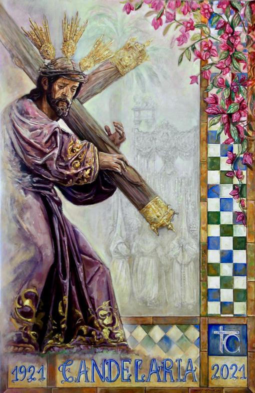 Cartel del centenario de la candelaria