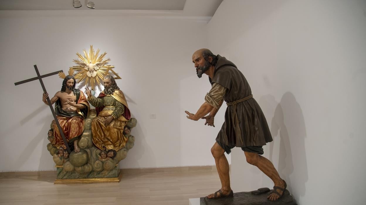 Detalle de la exposición de Sebastián Santos