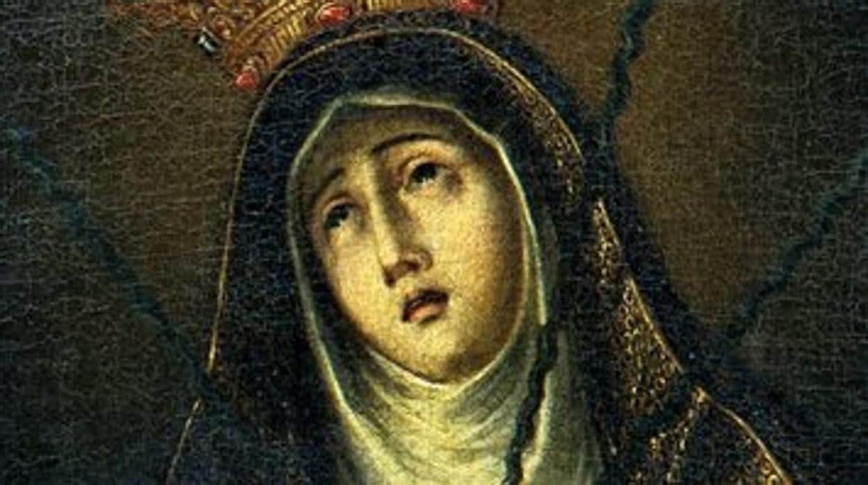 Virgen de la Antigua y Siete Dolores en un ciuadro del siglo XVII que saldrá a subasta en Madrid