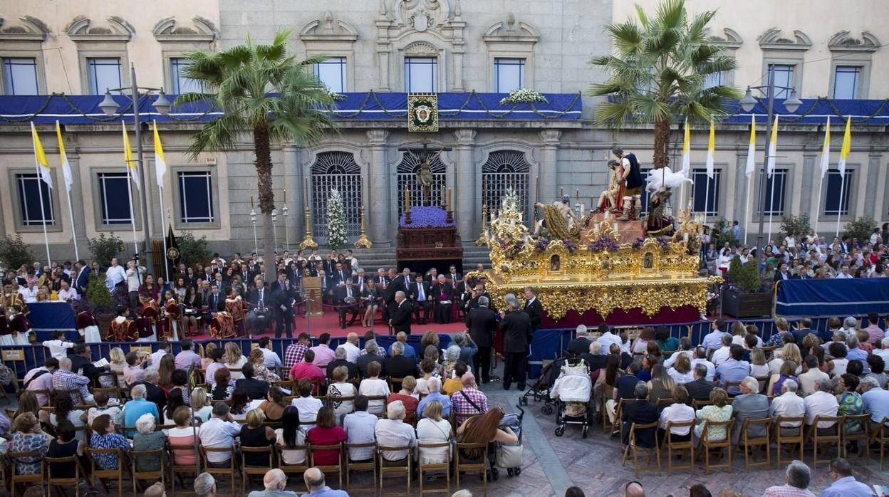 Imagen de la última procesión magna celebrada en Huelva