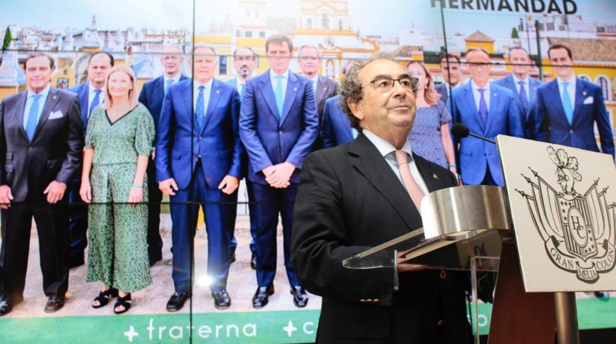 José Antonio Fernández Cabrero, hermano mayor de la Macarena