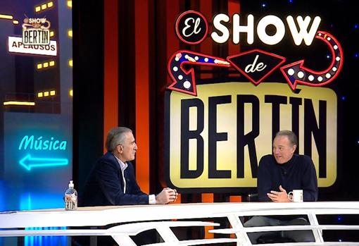 Bertín Osborne y Juan y Medio, en un momento del programa