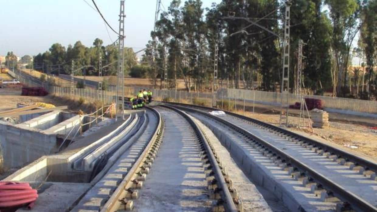 Las obras para prolongar la Línea 1 del Metro hasta Alcalá de Guadaíra