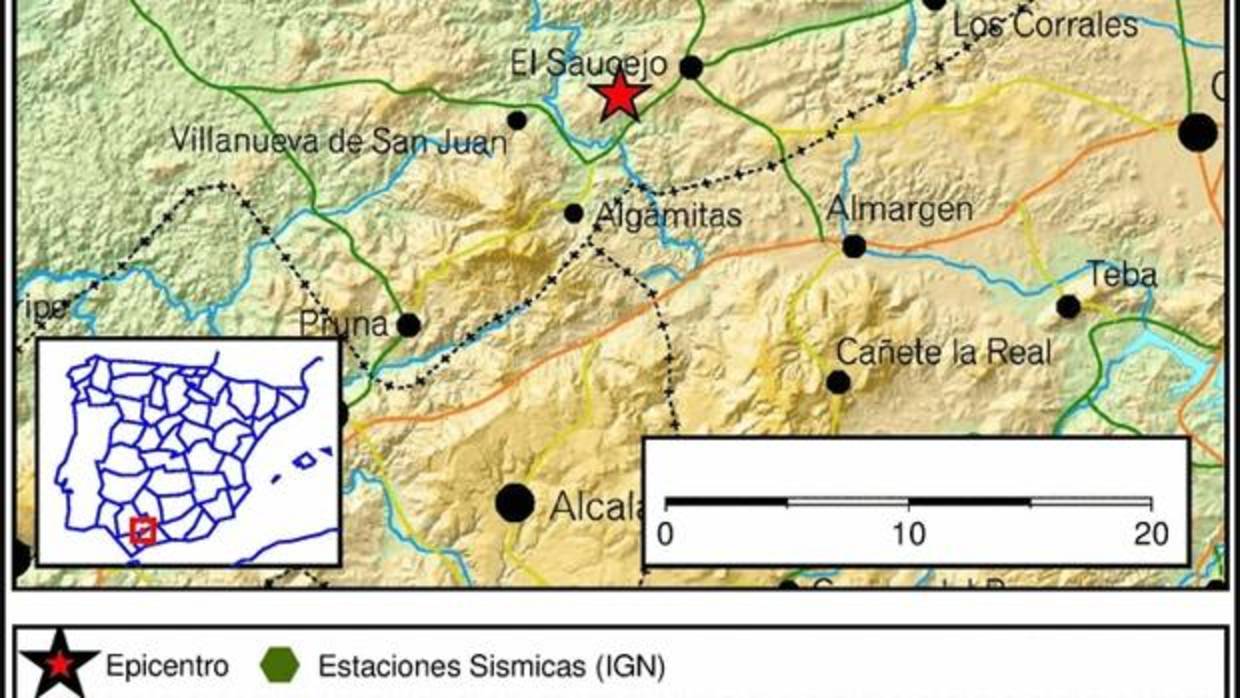 En menos de 24 horas se han registrado tres terremotos con epicentro en El Saucejo