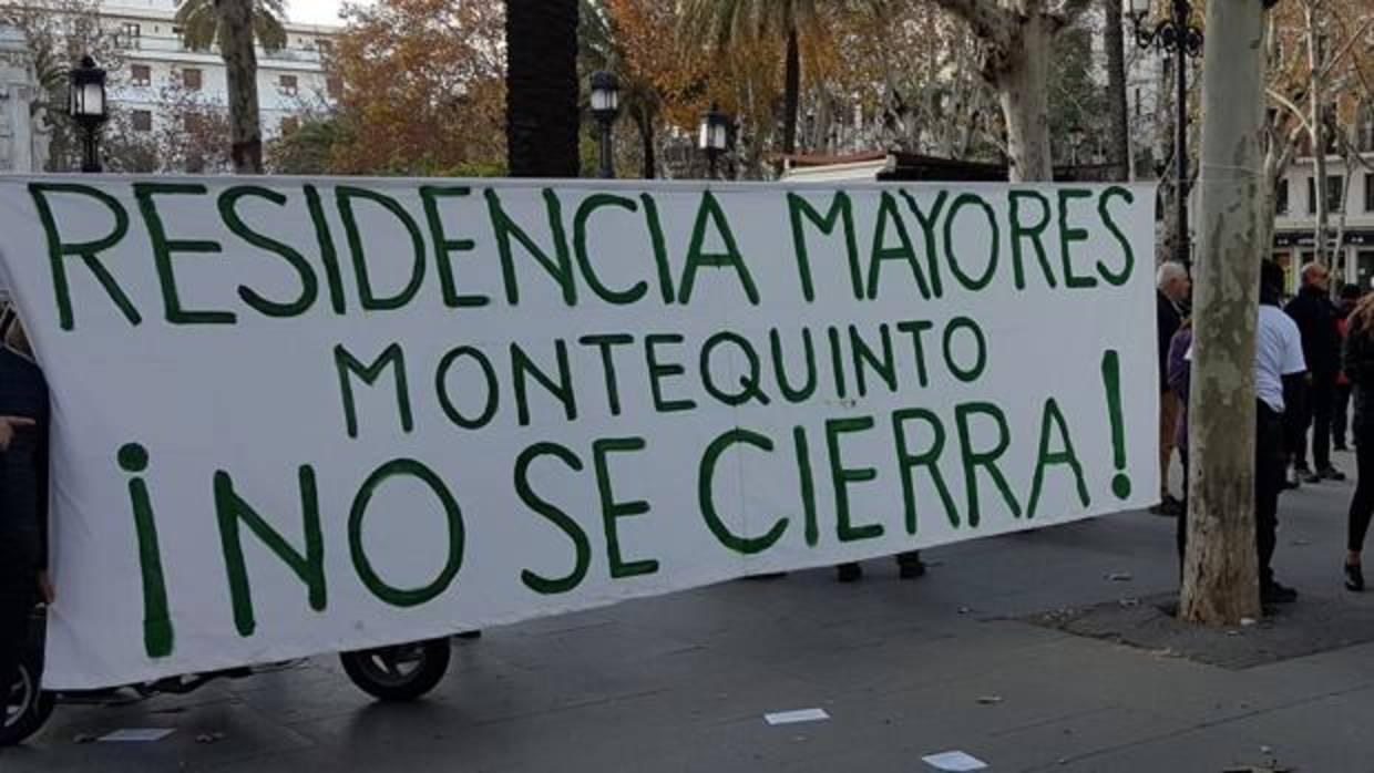 Movilización contra el cierre de la residencia de Montequinto