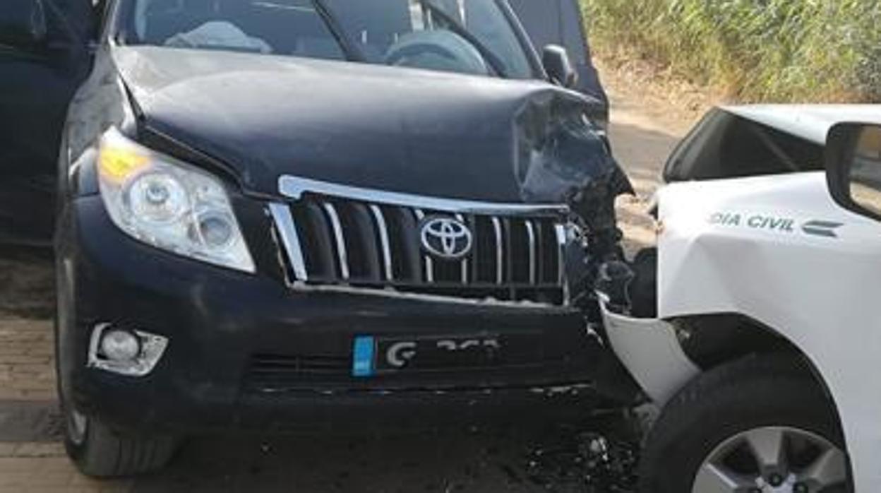 Imagen de archivo de un accidente provocado por los narcos en el Campo de Gibraltar