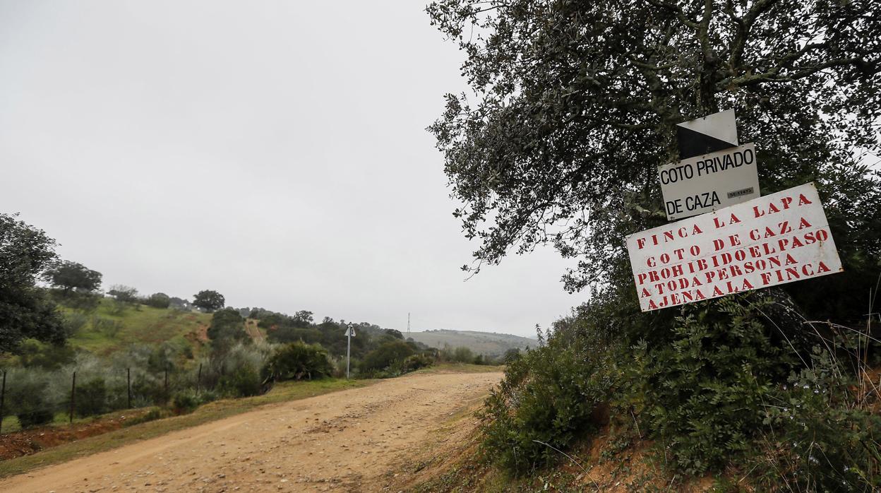 Interior de la finca La Lapa donde se produjo el desgraciado accidente este sábado por la mañana