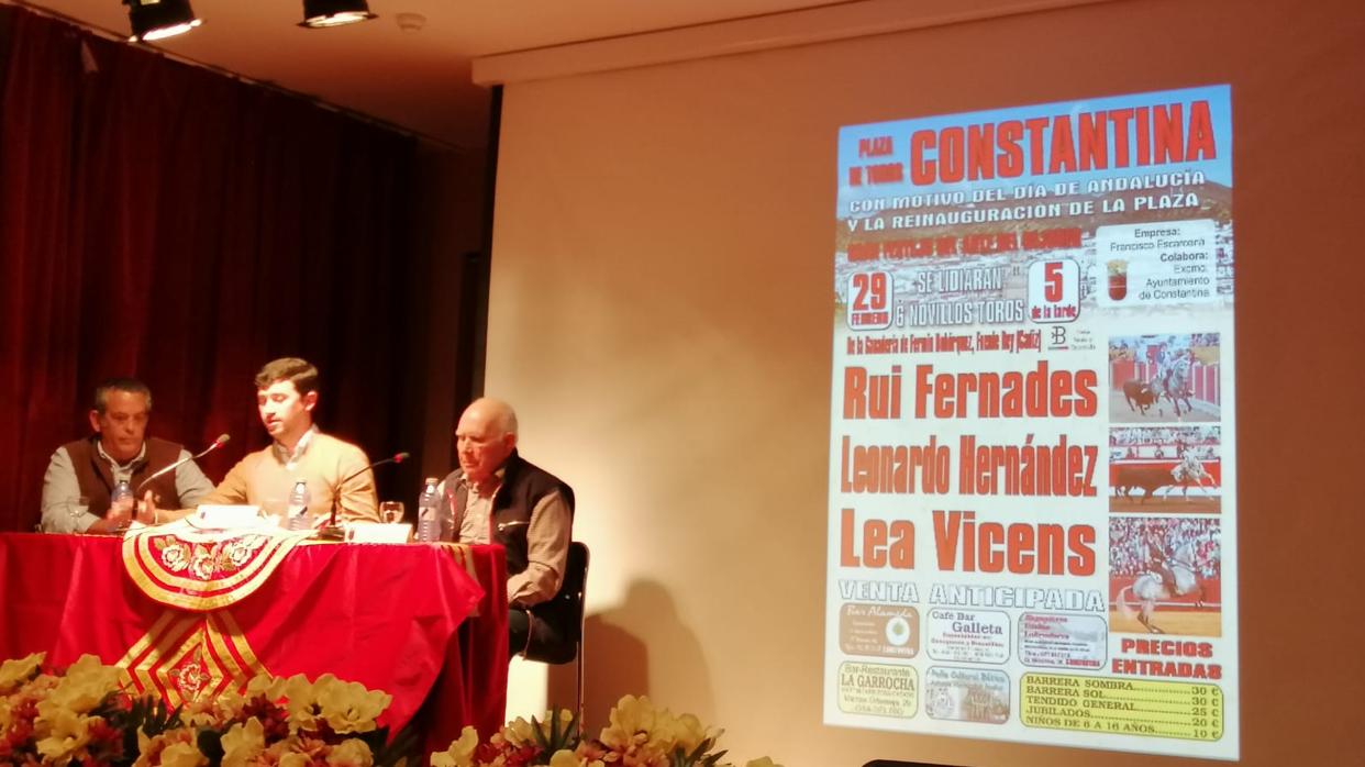 Momento de la presentación del cartel del próximo 29 de febrero.