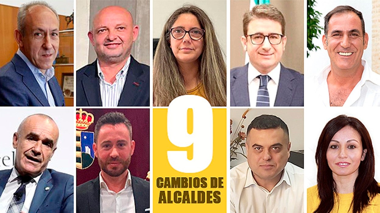 Los nueve alcaldes nuevos que han tomado posesión en este mandato en la provincia de Sevilla