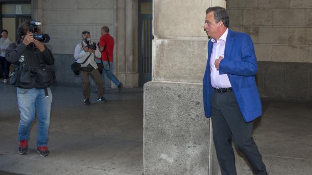 El superintendente Gabriel Nevado, a su llegada a los juzgados el pasado mes de septiembre