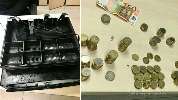 Sorprendido mientras cargaba con la caja registradora que había robado en un bar de Argote de Molina