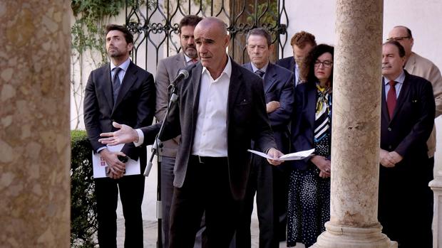 Antonio Muñoz, durante el acto de presentación de los datos turísticos celebrado en el Alcázar