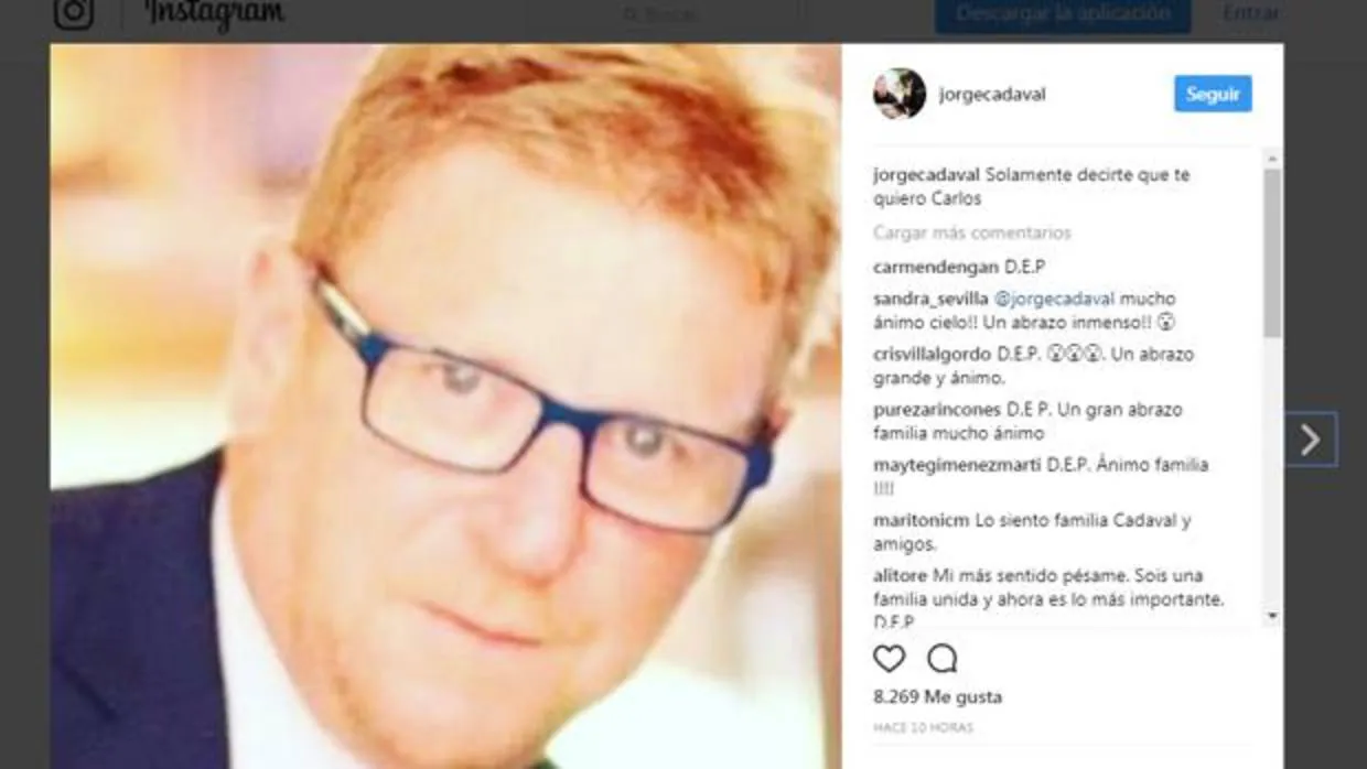 El mensaje que ha publicado Jorge Cadaval sobre su hermano en Instagram