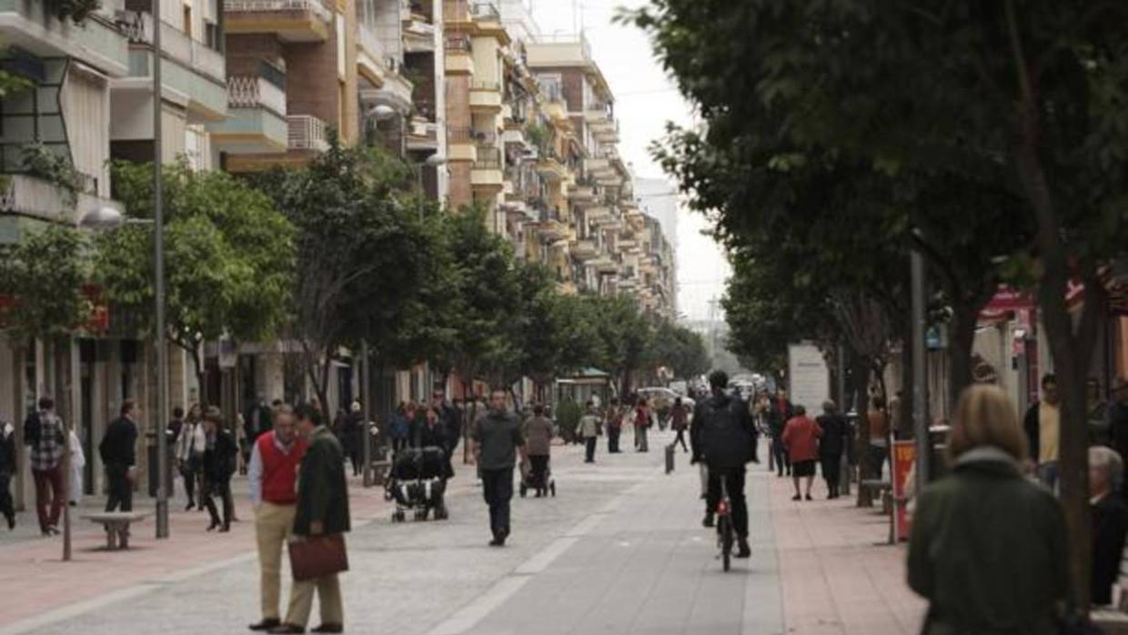 La calle Asunción, llena de público