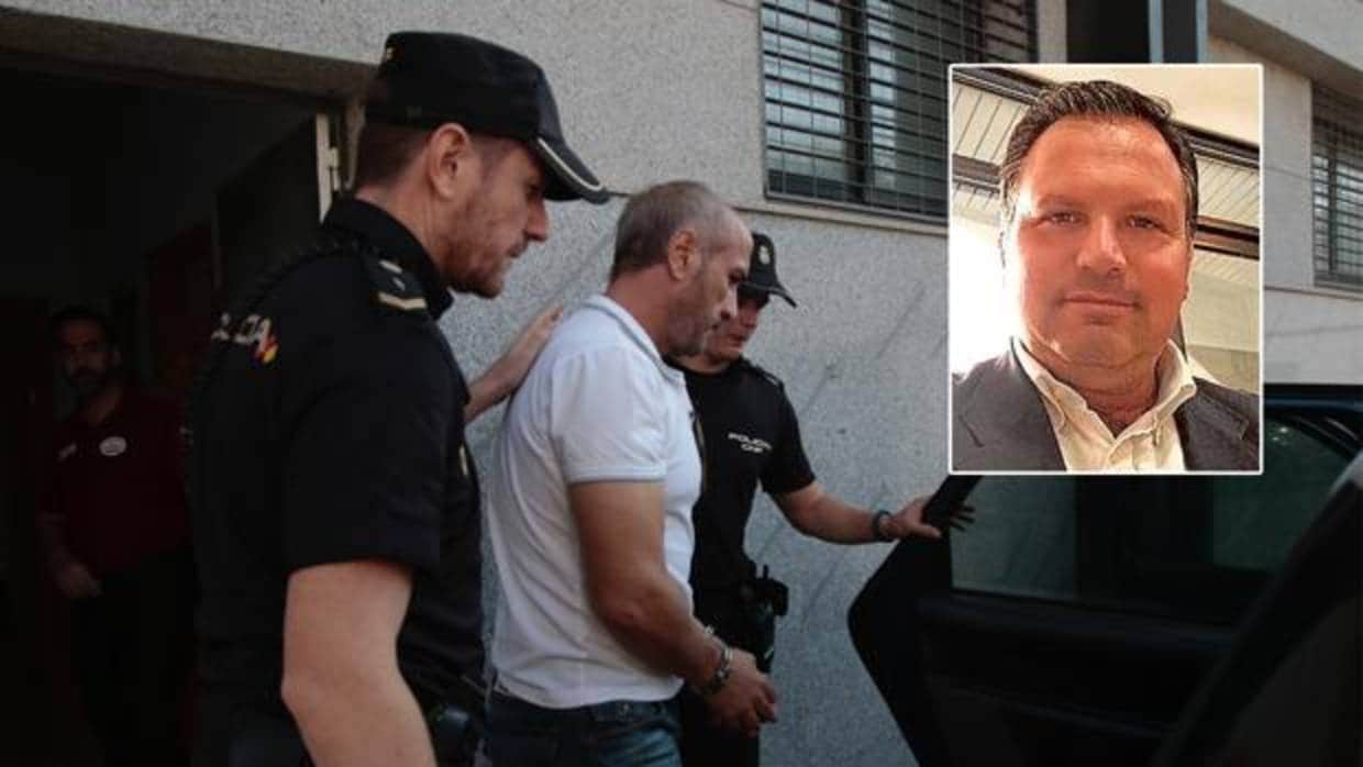 El socialista Ismael Perea, en el recuadro, ha sido implicado en la trama por el Dioni de Almensilla (en la foto principal)