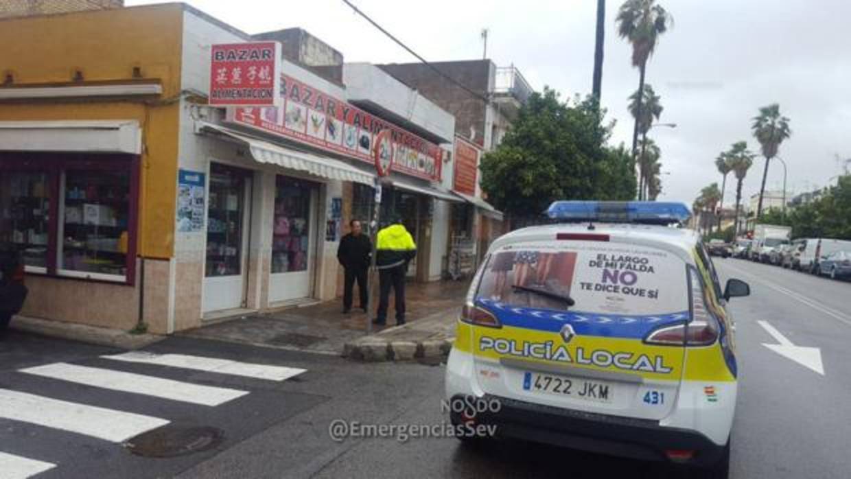 Tienda en la que intentó robar el detenido
