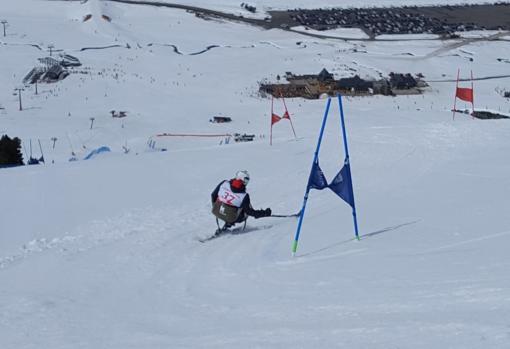 Pablo Tovar durante la competición que se celebró este lunes y martes en Baqueira Beret