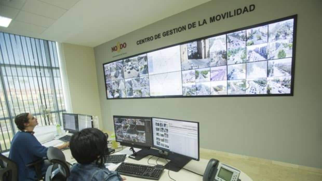 El «vIdeowall» permite monitorizar el estado del tráfico de la ciudad