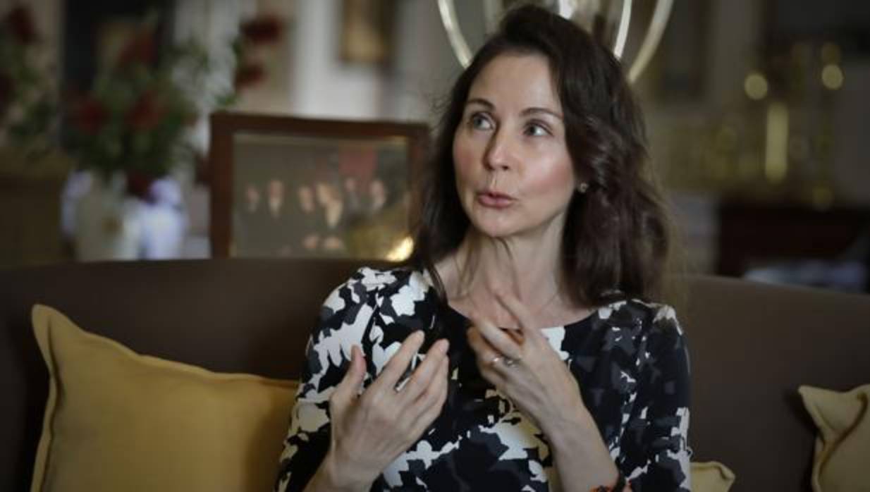 La jueza Mercedes Alaya, en uno de los salones del Cortijo Torre de la Reina, donde tuvo lugar la entrevista