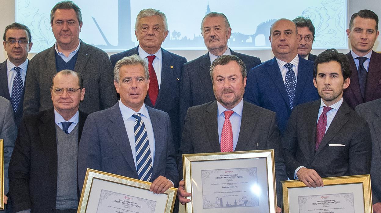 Entrega de las distinciones de «establecimientos emblemáticos» este lunes en la Cámara de Comercio