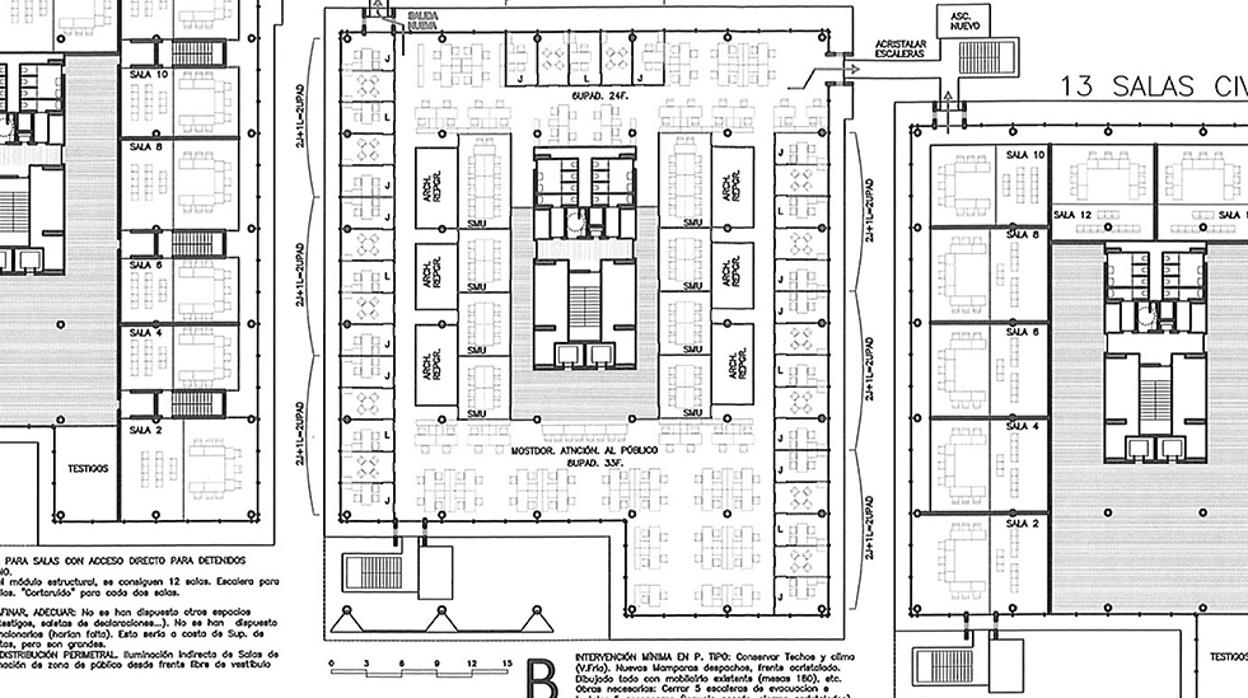 Planos de la Ciudad de la Justicia en Palmas Altas