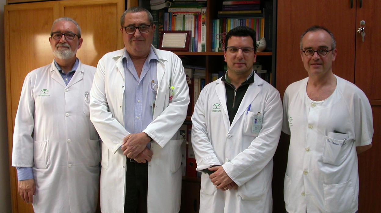 De izquierda a derecha, Fernando Lozano, José Antonio Pineda, Ramón Morillo y Juan Macías