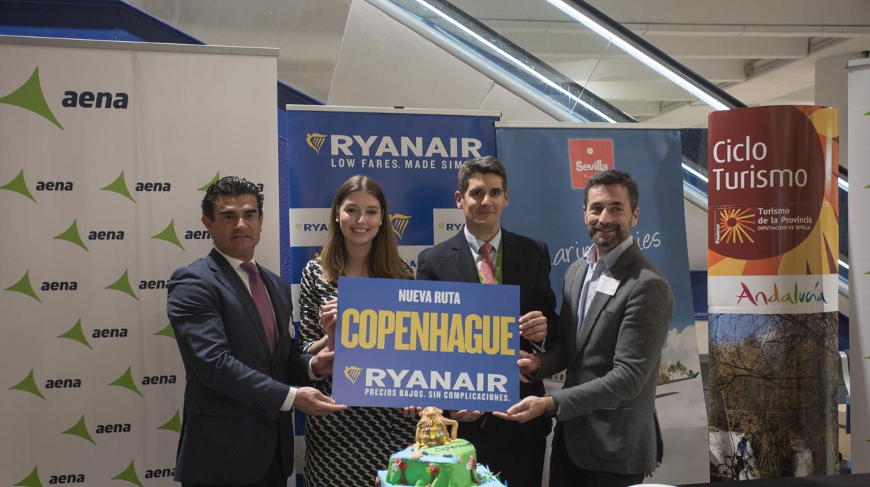 Inauguración de la ruta Sevilla-Copenhague