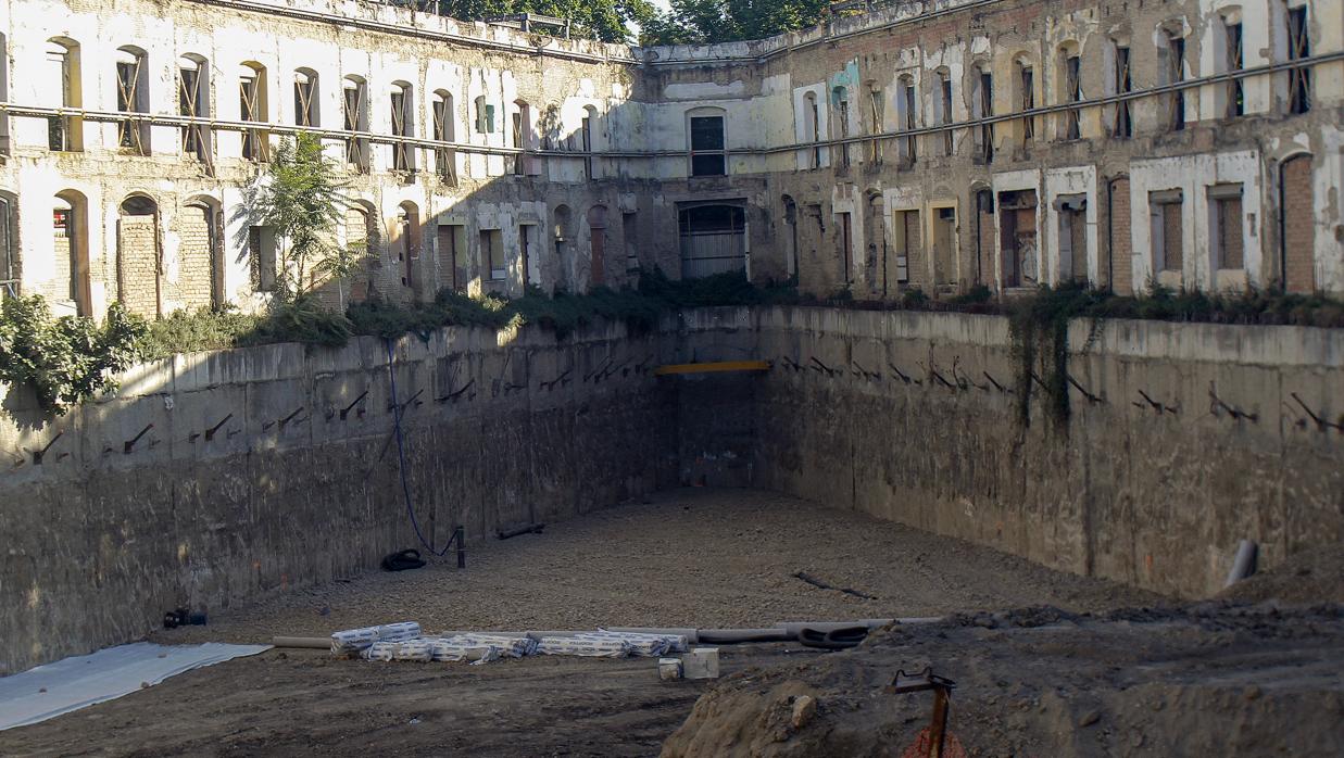 Imagen reciente del solar, situado entre las avenidas de Luis Montoto, La Florida y Menéndez Pelayo