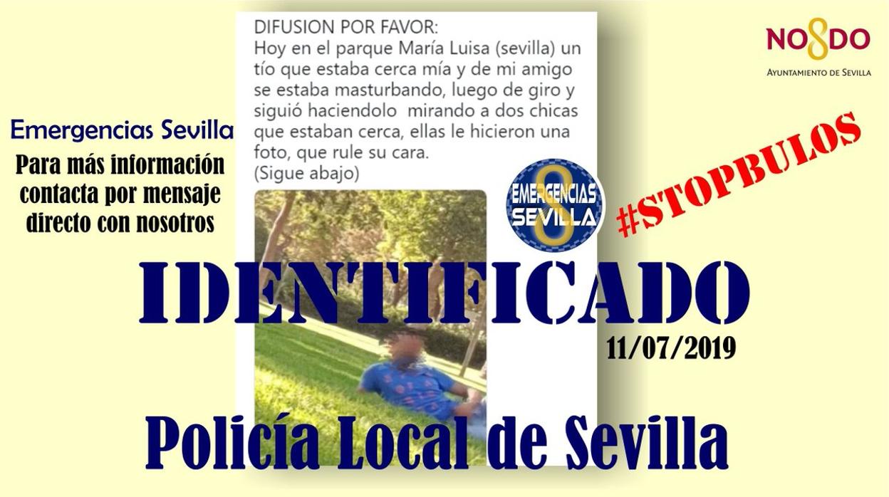 Mensaje difundido por la Policía Local de Sevilla