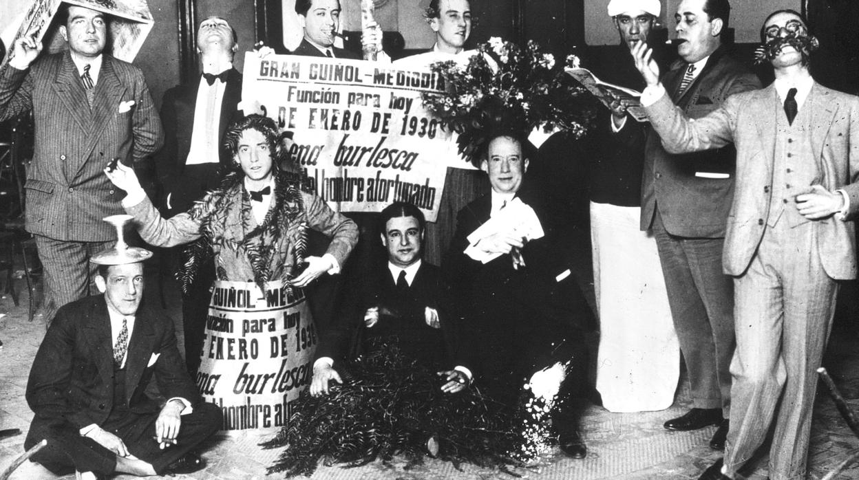 Instantánea de Romero Murube en la navidad de 1930