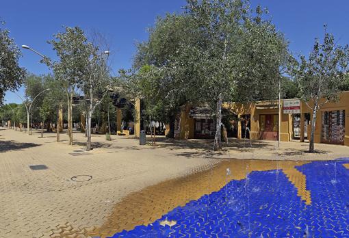 El pavimento color albero de la Alameda