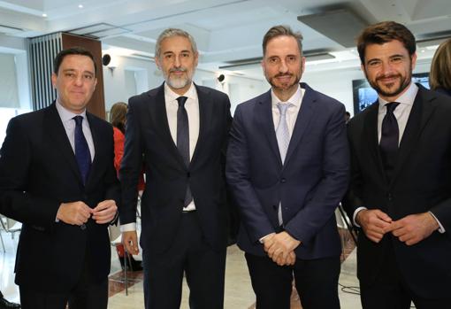 Juan de la Rosa, Eduardo Barba, Jesús Álvarez y Beltrán Pérez