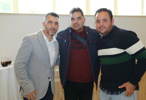 José González, José Antonio Lara y Manuel Luque