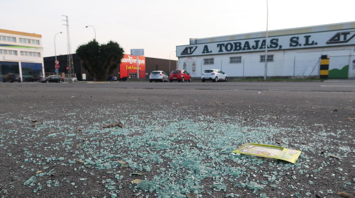Restos de un alunizaje en el polígono Store