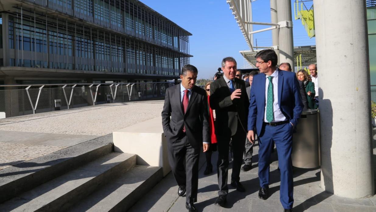 Lorenzo del Río, Juan Espadas y Juan Marín, en Palmas Altas