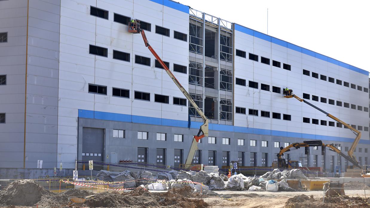 Construcción del centro logístico de Amazon en Dos Hermanas