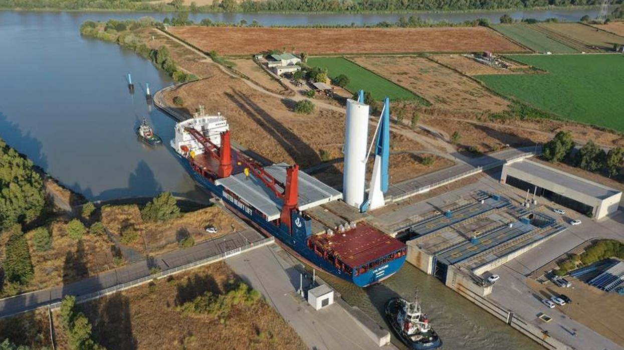 La pieza ha sido embarcada a bordo del buque Uhl Future