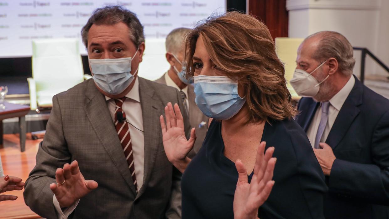 Juan Espadas y Susana Díaz, en una imagen tras el fin del estado de alarma