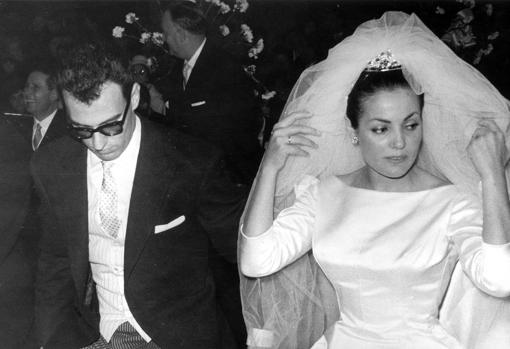 Un momento del enlace de Carmen Sevilla y Augusto Algueró