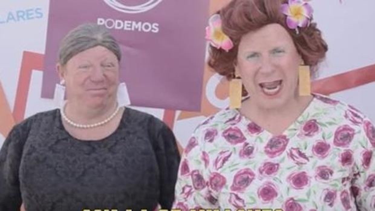 Jorge y César caracterizados en uno de sus vídeos