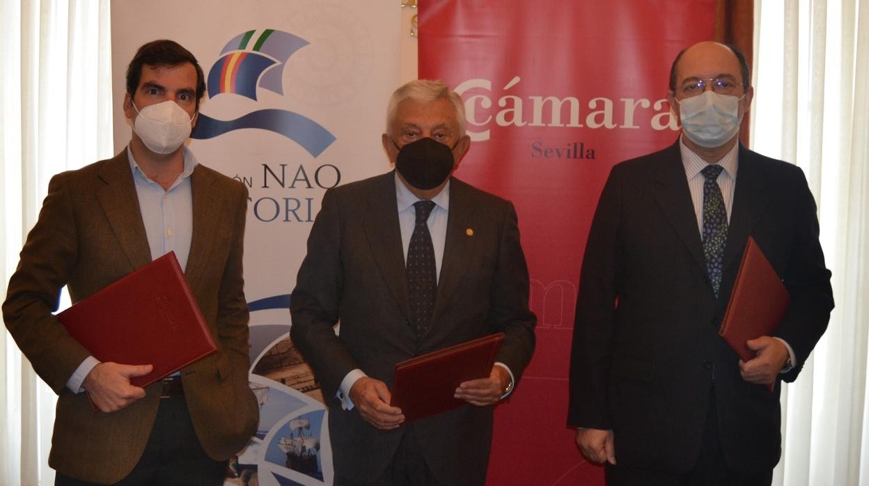 José Fernández de Cabo, Francisco Herrero y Manuel Macías