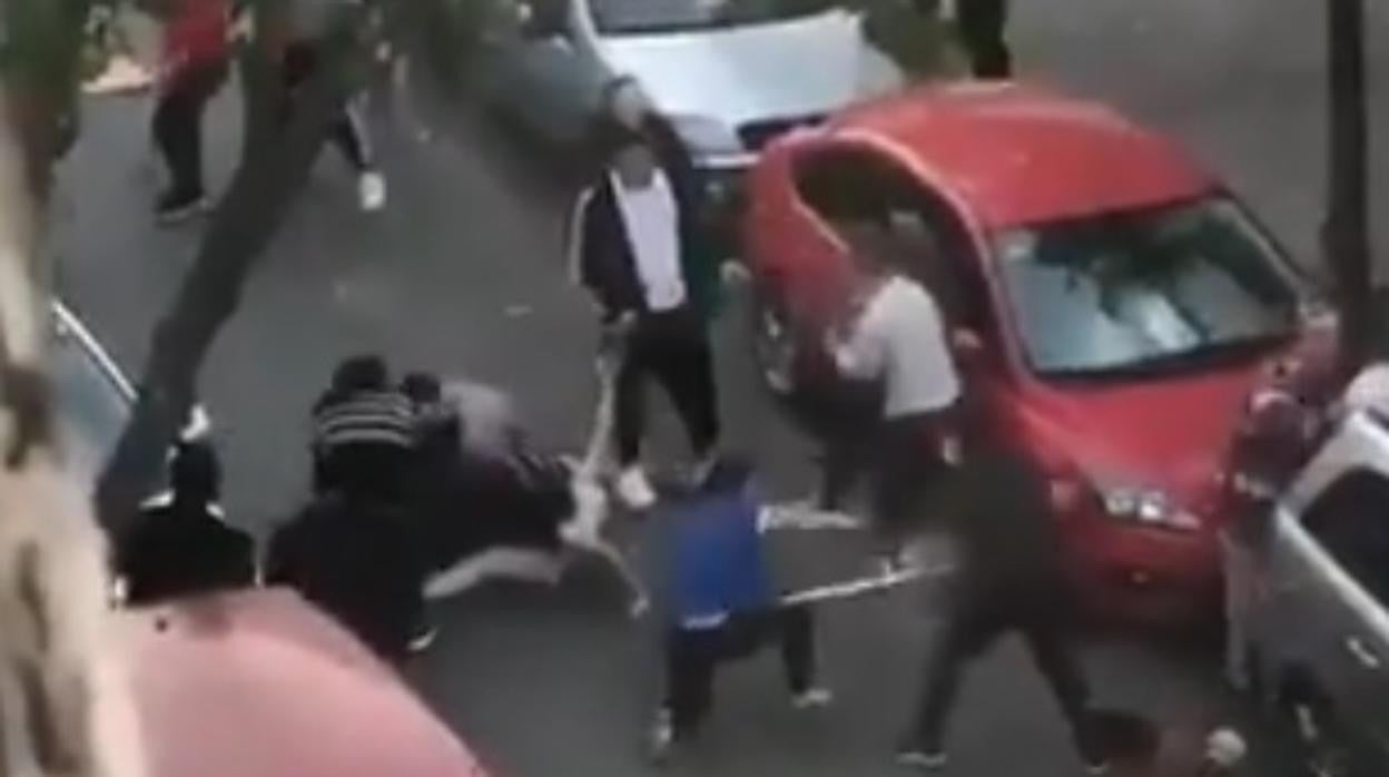 Un momento del vídeo grabado por un vecino