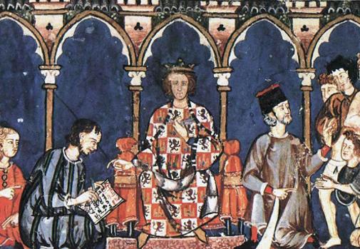 Grabado de Alfonso X 'El Sabio'