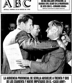 Portada de ABC de Sevilla tras conocerse la sentencia del caso Arny