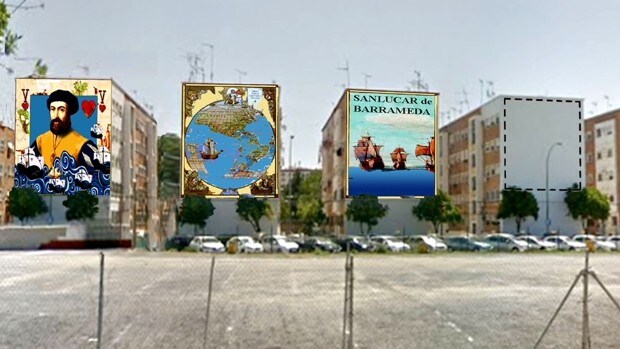 Murales de 15 metros recordarán la gesta de Magallanes y Elcano en edificios de la calle Tarfia