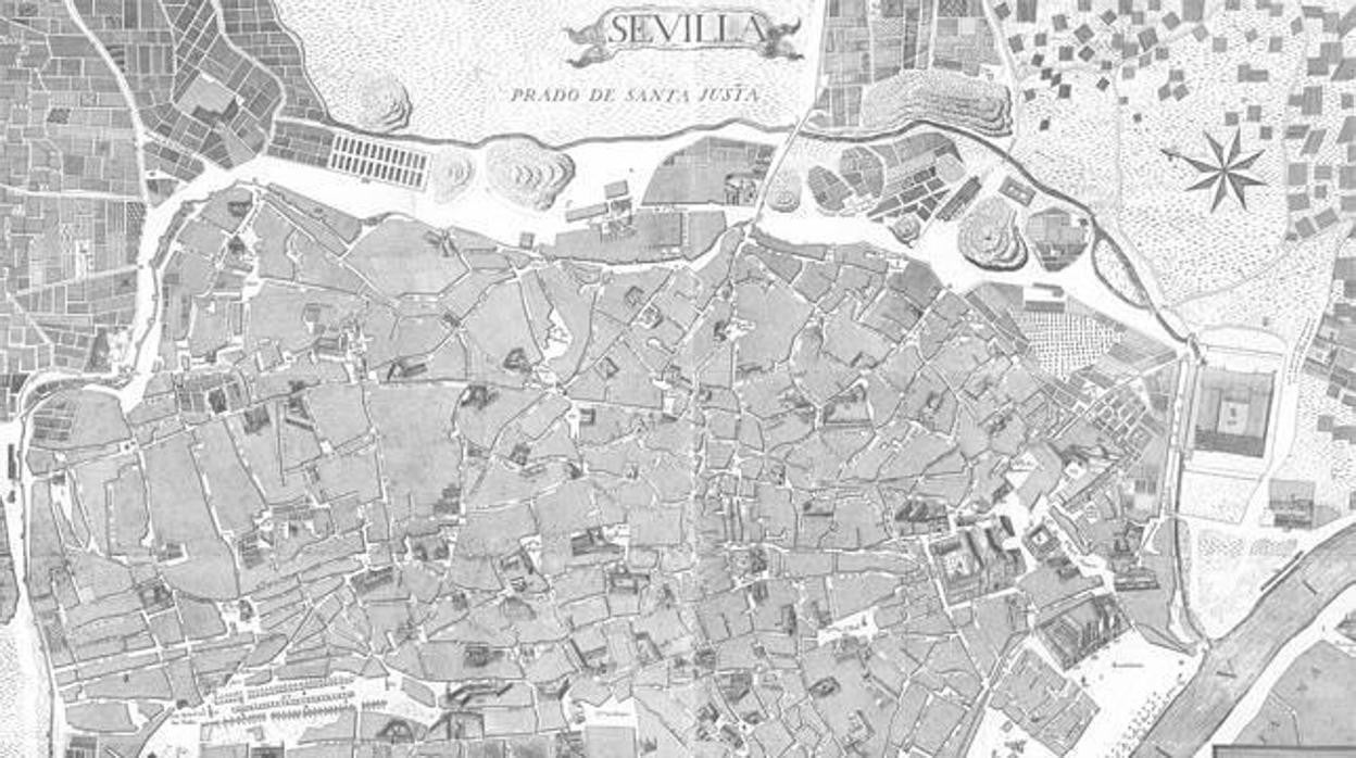 Plano de la ciudad de Sevilla de Pablo de Olavide